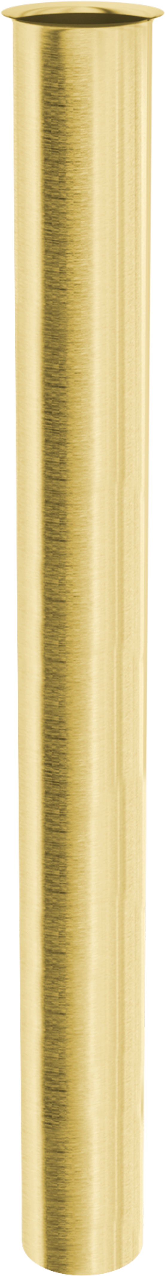 Santeg Draintube Verlängerungsstück mit Ringablauf Handwaschbecken, gold gebürstet, Ø32mm 30 cm