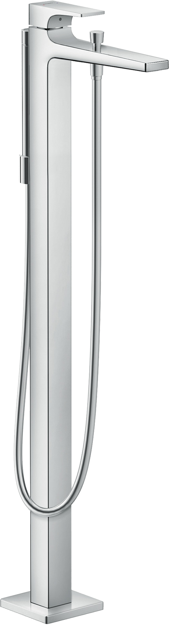 Hansgrohe Metropol freistehende Badewannenarmatur: Chrom glänzend, mit Brausekopf