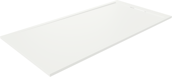 Balmani Andes duschwanne 200 x 100 cm Solid Surface weiß matt