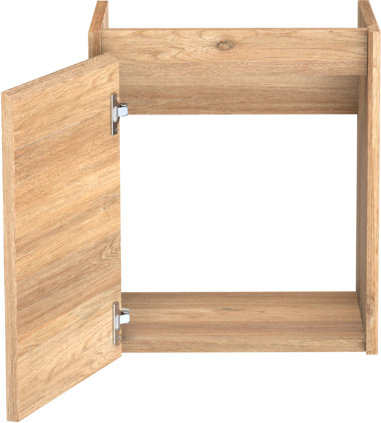Storke Seda meuble sous-vasque suspendu 45 x 35 cm chêne brut porte