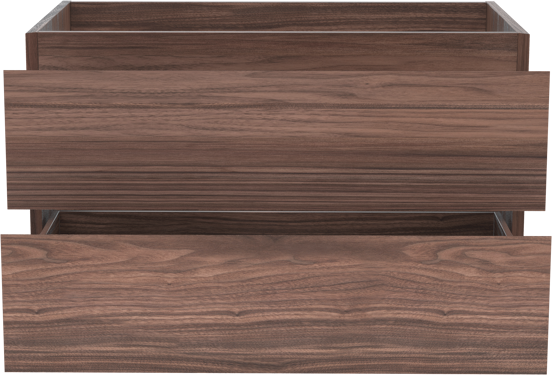 Balmani Mitra meuble sous-lavabo suspendu 90 x 55 cm placage noyer 2 tiroirs