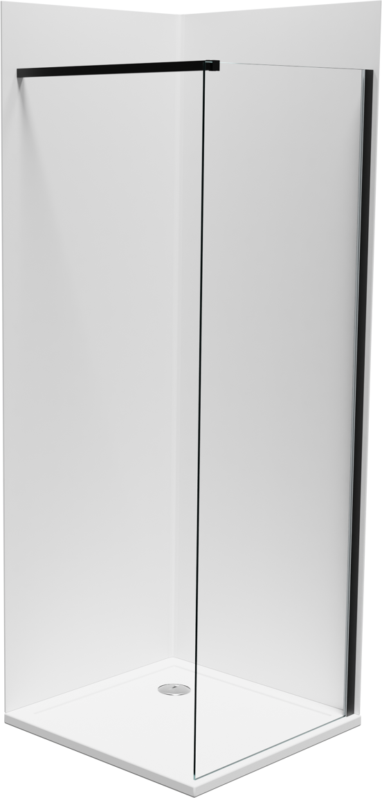Luca Varess Silk panneaux muraux de douche avec profil d'angle 80 x 80 x 220 cm acrylique blanc mat