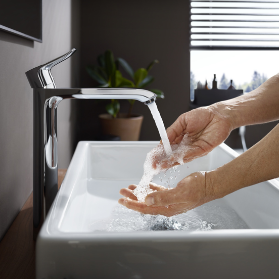 Hansgrohe Metris 260 robinet de lavabo réhaussé chrome brillant