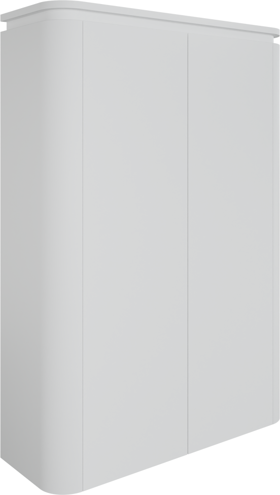Balmani Moon zwevend badkamerkast mat wit 90 x 32 x 130 cm