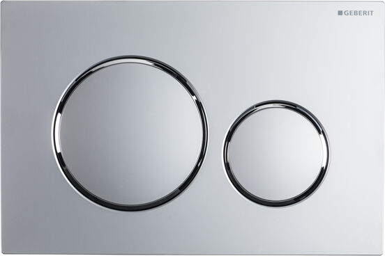 Geberit Sigma 20 plaque de commande chrome mat pour UP320 bâti-support