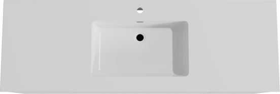 Storke Edge meuble salle de bains suspendu 155 x 52 cm blanc mat avec Diva plan simple en marbre composite blanc brillant