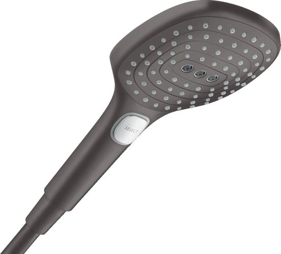 Hansgrohe Raindance Select E120 Handdouche 3 straalsoorten brushed black chrome