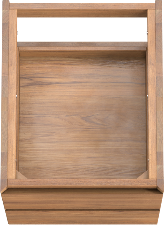 Balmani Mitra meuble sous-vasque suspendu 45 x 55 cm teck 2 tiroirs
