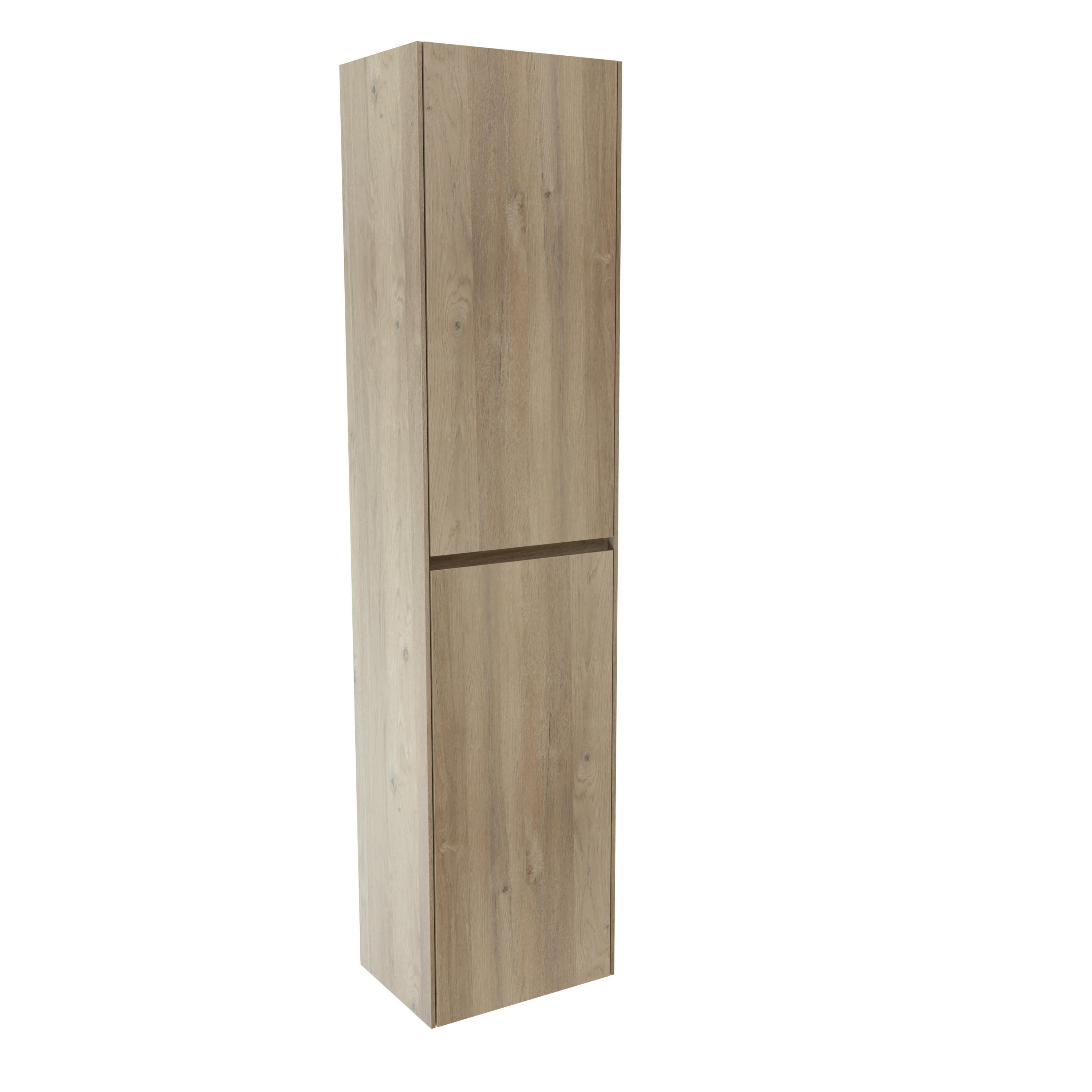 Storke Edge zwevende badkamerkast ruw eiken 40 x 30 x 170 cm