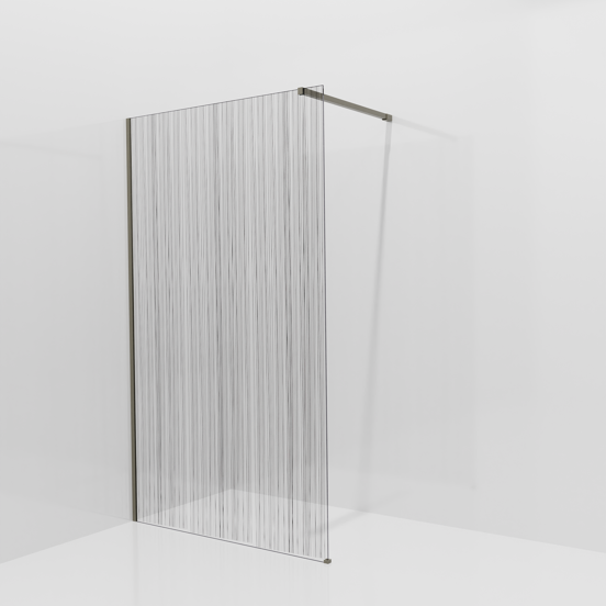 Balmani Modular douche à l'italienne: 120 x 200 cm, Mikado, avec coating, Profil Gris pierre