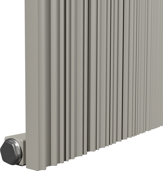 Vipera Mares enkele handdoekradiator 56,5 x 180 cm centrale verwarming zijdegrijs zij- en middenaansluiting 1539W