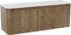 Storke Soft meuble salle de bains avec tablette pour vasques Tavola Soft
