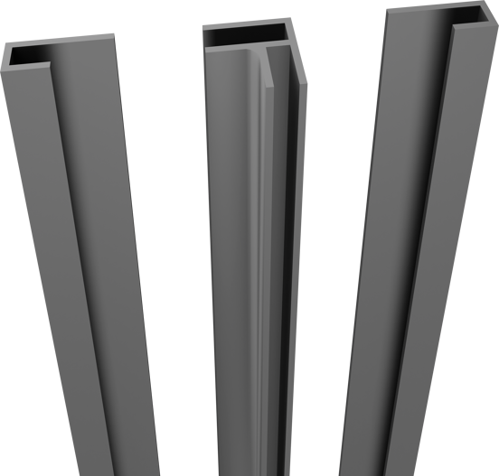 Linie Plato Profilset Wandverkleidung, 260 cm, PVC Dakota