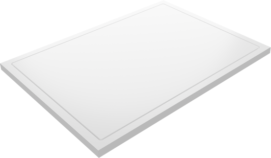 Balmani Endless douchebak 120 x 90 cm Solid Surface mat wit