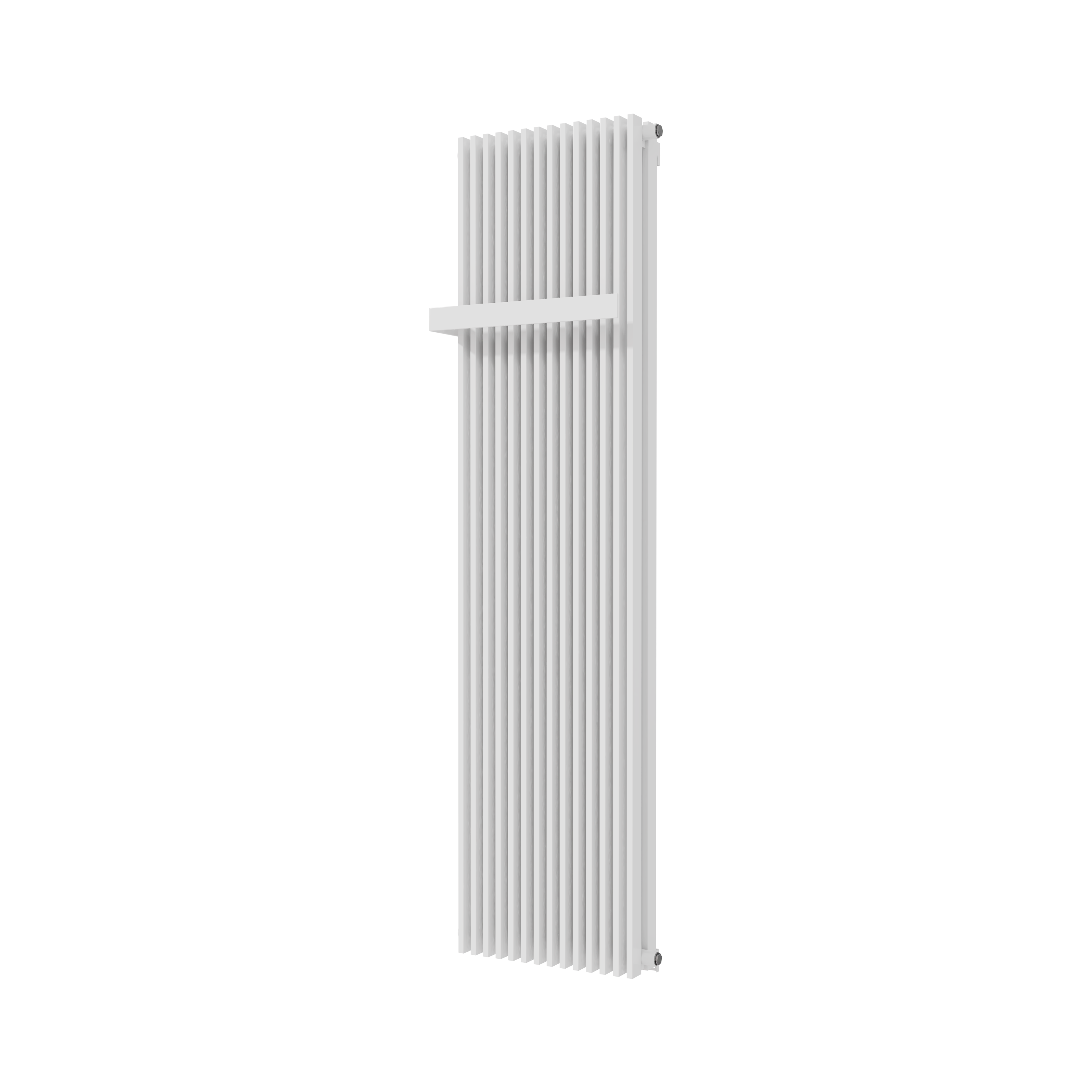 Vipera Corrason dubbele badkamerradiator 50 x 180 cm centrale verwarming hoogglans wit zij- en middenaansluiting 2,857W