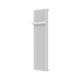 Vipera Corrason radiateur de salle de bains double 50 x 180 cm chauffage central blanc brillant raccordements latéral et central possibles 2.857W
