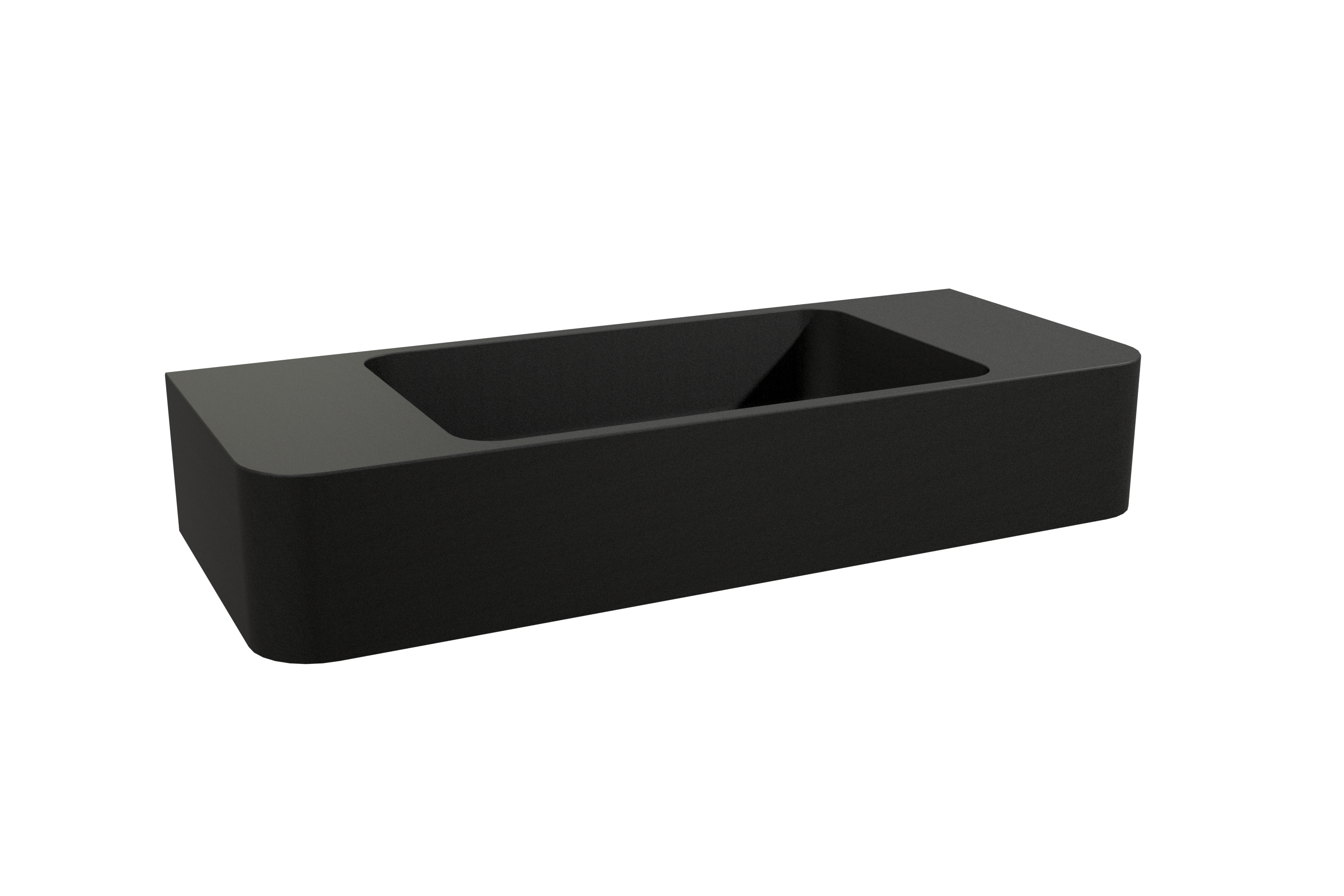Storke Curvado fonteintje 45 x 18 cm mat kwarts