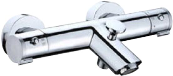 Linie Drum robinet baignoire thermostatique avec douchette chrome brillant
