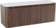 Storke Soft meuble salle de bains avec tablette pour vasques Tavola Soft