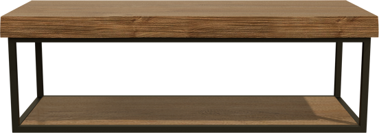 Balmani Life Edge Mini fonteintje 55 x 22,5 cm teakhout met zwarte frame