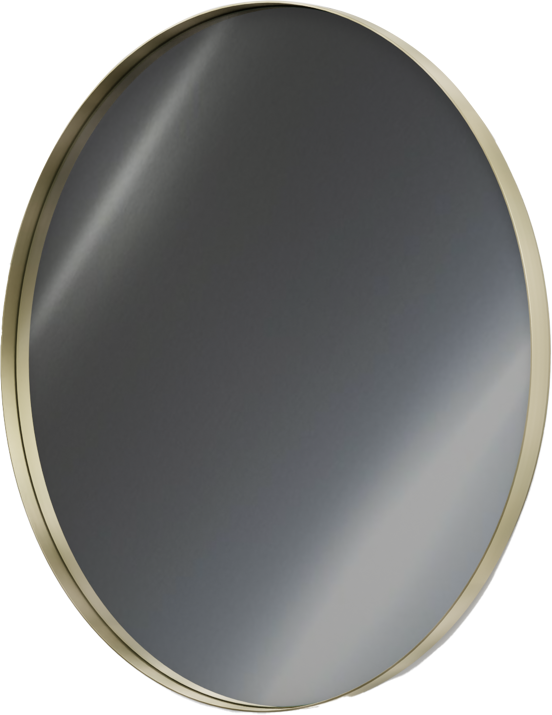 Balmani Giro Round rond badkamerspiegel Brushed Champagne Gold Ø 90 cm