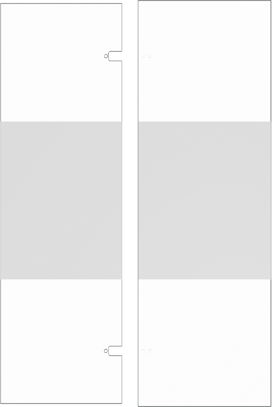Balmani Senses Design porte pivotante à droite 140 x 210 cm verre transparent avec bande mate