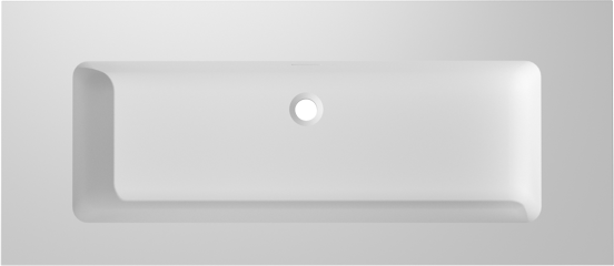 Storke Mata High Einzelwaschtisch, Solid Surface matt, 120 x 52 cm