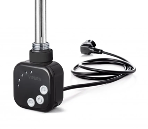 Vipera régulateur thermostatique analogique pour sèche-serviettes 500W électrique noir