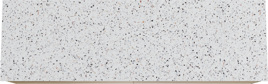 Balmani Mitra zwevend badkamermeubel 180 x 55 cm ruwe eik met Stretto enkel of dubbel tablet in mat wit/zwart terrazzo