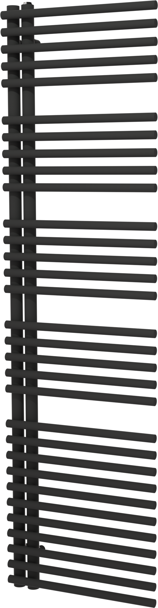 Vipera Nevada enkele handdoekradiator 50 x 180 cm elektrische verwarming mat zwart zijaansluiting 847W, weerstand inbegrepen
