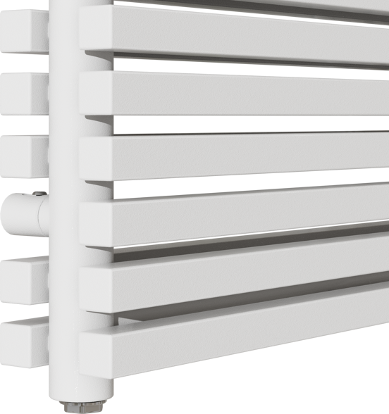 Vipera Vesuvio dubbele handdoekradiator 60 x 180 cm elektrische verwarming glanzend wit zij- en middenaansluiting 2.500W, weerstand inbegrepen