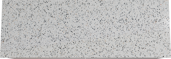 Storke Ribs zwevend badmeubel 150 x 52 cm notenhout met Tavola enkel of dubbel wastafelblad in mat wit/zwart terrazzo, Verticale symmetrische rechte ribbel
