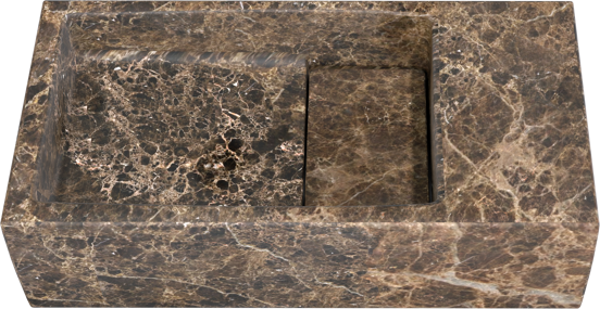Balmani Mood lave-mains 36 x 18 cm marbre Dark Emperador