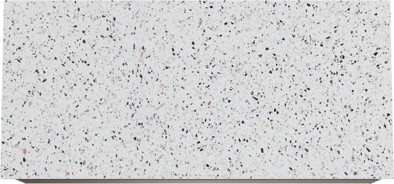 Balmani Mitra hängendes Möbelstück Set: 120 x 55 cm, Amerikanischer Nussbaum, mit Stretto Einzel- oder Doppel Waschtischplatte, Terrazzo in Weiß/Schwarz matt