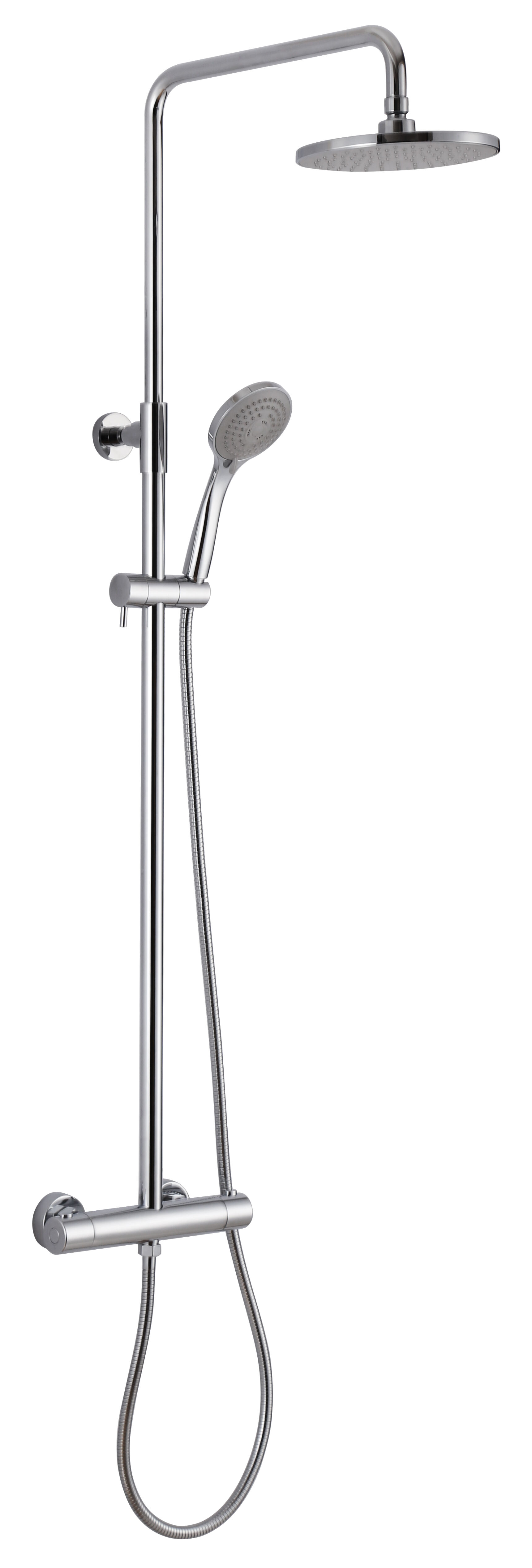 Linie Neptunus 200 thermostatische regendoucheset glanzend chroom