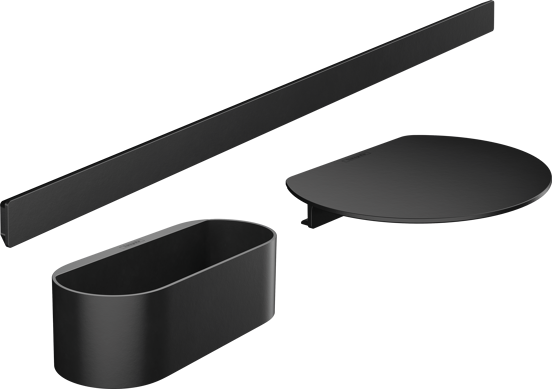 Hansgrohe WallStoris Badezimmer Set schwarz matt