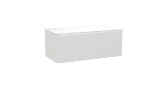 Balmani Idra meuble salle de bains suspendu 120 x 55 cm blanc mat avec Stretto tablette simple ou double en solid surface blanc mat