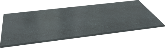 Balmani Stretto Einzel- oder Doppelwaschtischplatte, Granit poliert, 150 x 55 cm