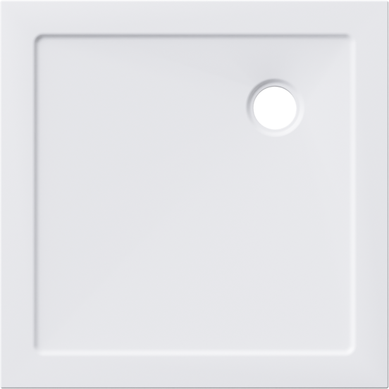 Luca Varess Soft receveur de douche 80 x 80 cm acrylique blanc mat