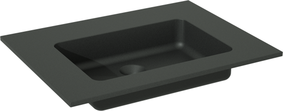 Storke Scuro plan simple quartz mat 60 x 46 cm