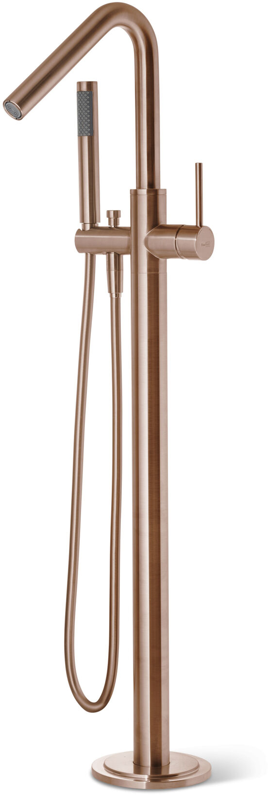 Blaufoss Round Move vrijstaande badkraan Brushed Rosegold