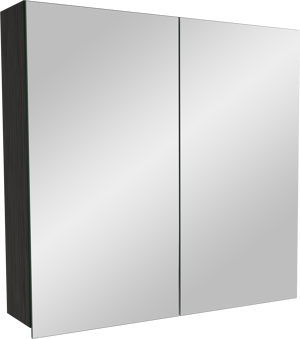 Balmani Lucida spiegelkast 75 x 72 cm zwarte eik
