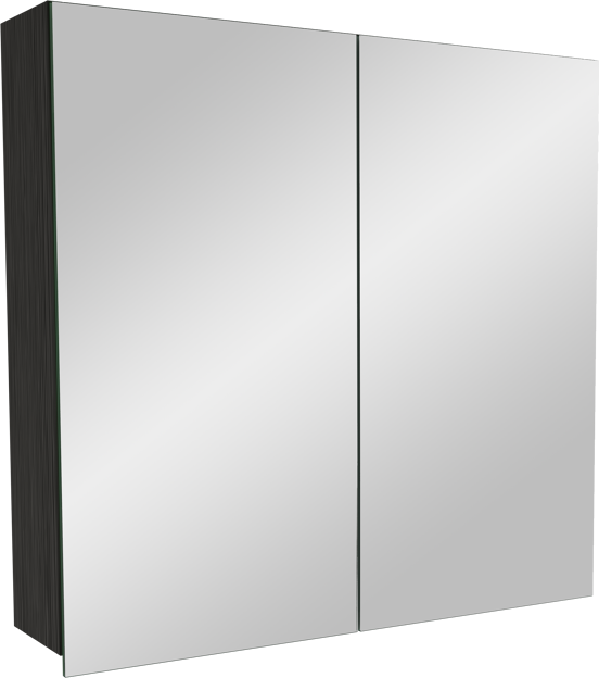 Balmani Lucida spiegelkast 75 x 72 cm zwarte eik
