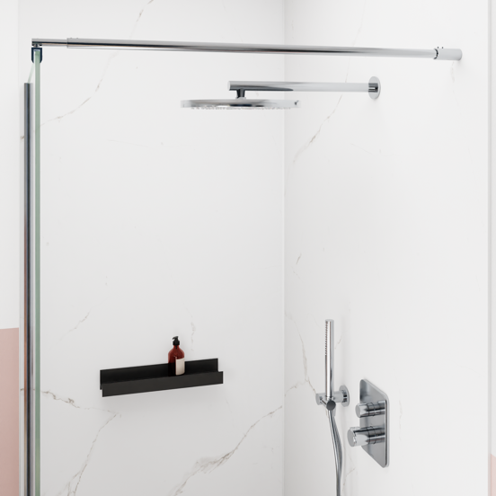 Blaufoss Nola 300 Tête de douche rond 30 cm avec support mural chrome