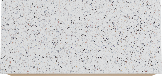 Balmani Mitra zwevend badkamermeubel 120 x 55 cm natuur eik met Stretto enkel of dubbel tablet in mat wit/zwart terrazzo