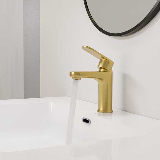 Linie Astor robinet de lavabo standard brushed gold