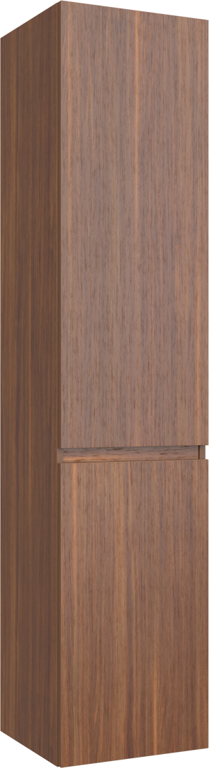 Balmani Lucida Badhochschrank: Stehend, rechts, Amerikanischer Nussbaum, 45 x 35 x 195 cm