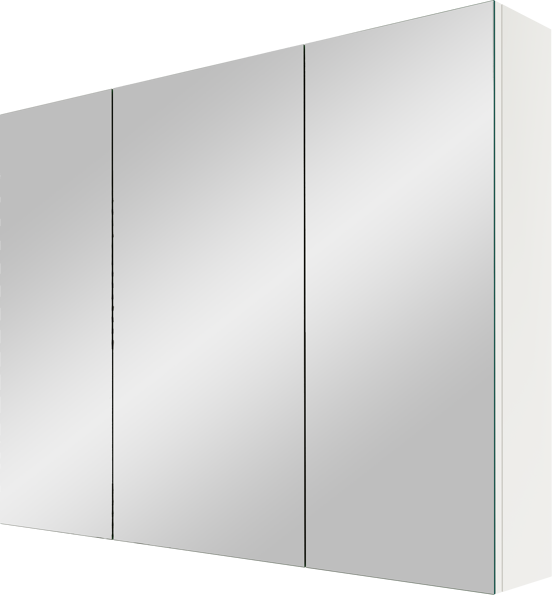 Linie Montro spiegelkast 100 x 75 cm glanzend wit