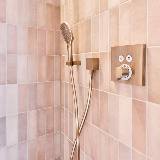 Hansgrohe Showerselect S thermostat de douche encastré 2 fonctions Brushed bronze