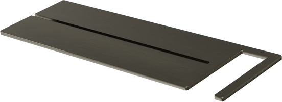 Blaufoss Finn zeeprekje voor douchewand Brushed GunMetal 44x15cm